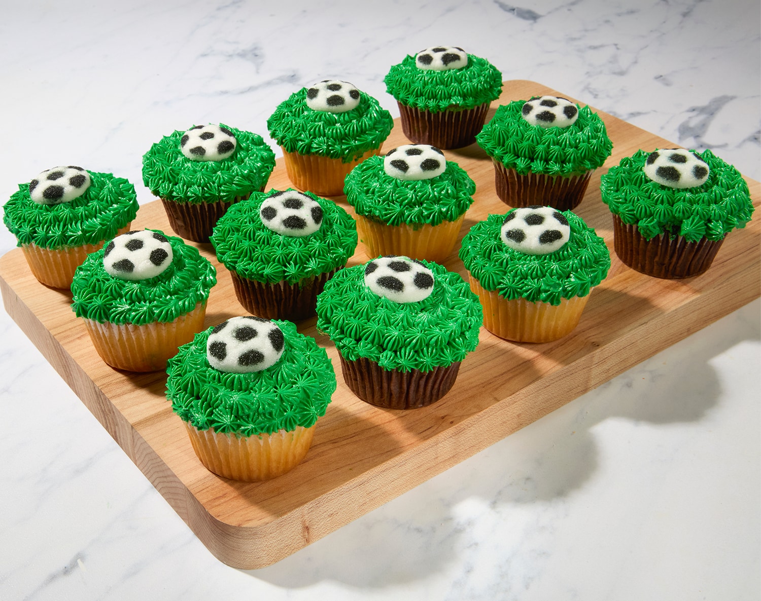 FreshDirect Soccer Cupcake Platter, image 2 of 2 slides